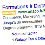 Annonce AdWords